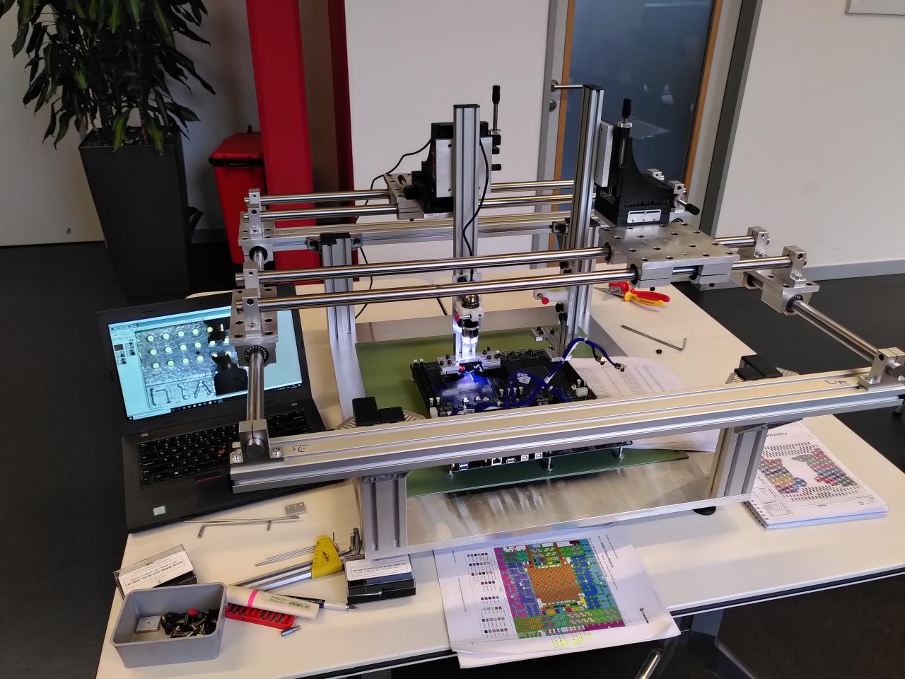 Fully assembled Enzian signal integrity testing rig